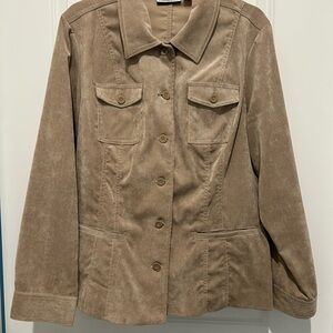 Tan corduroy Button-Up Jacket